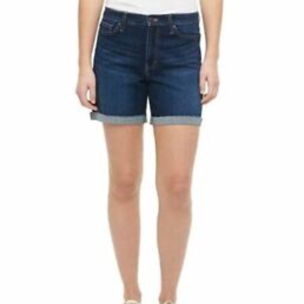 Calvin Klein Jeans Womens Roll Cuff Denim Short, PIF / PACIFIC, 10